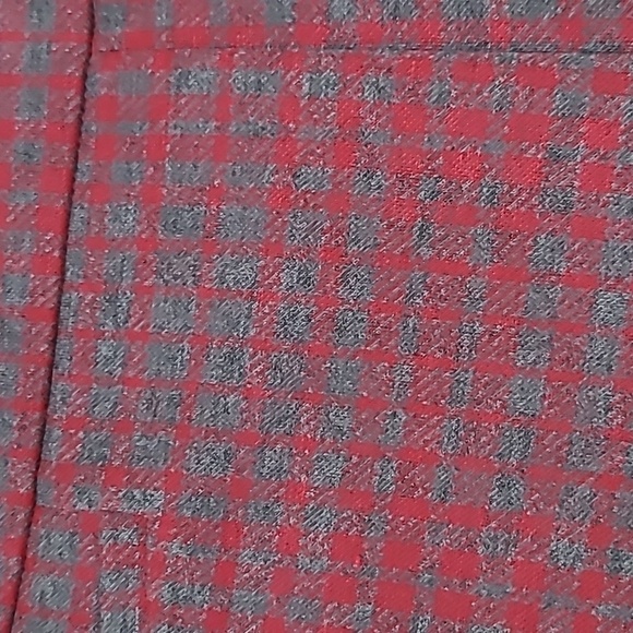 7th Avenue Design Studio Red & Grey Plaid Pullon Pants size Medium - Picture 8 of 10